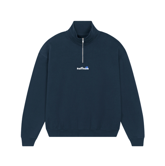 Classic Flower Trucker Sweatshirt - Blue Navy